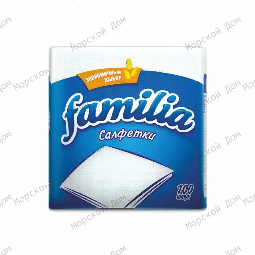 Салфетки бумажные FAMILIA | 100 шт