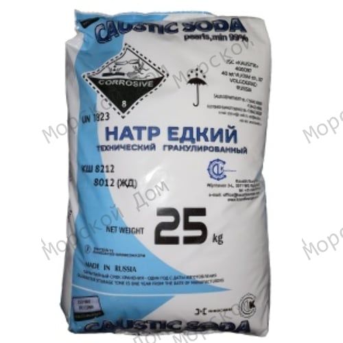 Натрий едкий гранулированный, 25 кг